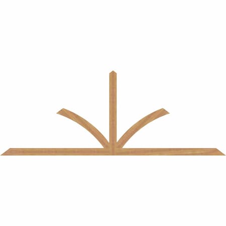 Ekena Millwork Richland Timber Gable Bracket, Western Red Cedar, 108"W x 40"H x 1 1/2"D x 3 1/2"F, 9/12 Pitch GBW108X40X0204RIC00SWR